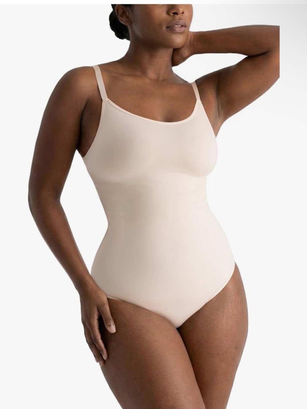NWOT SHAPERMINT Bodysuit Women Shapewear Seamless Compression Slimming ivory